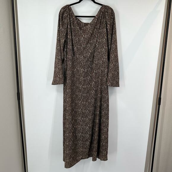 ASOS Design Curve Leopard Print Square Neck Maxi Dress - Picture 6 of 8